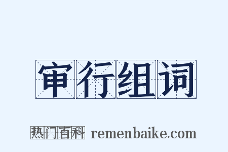 审行组词是什么意思的图片